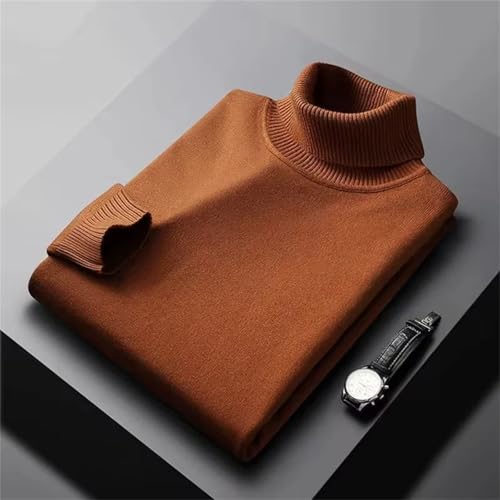 Men's Turtleneck Sweater Slim Fit Lightweight Knit Pullover Casual Long Sleeve Sweater4