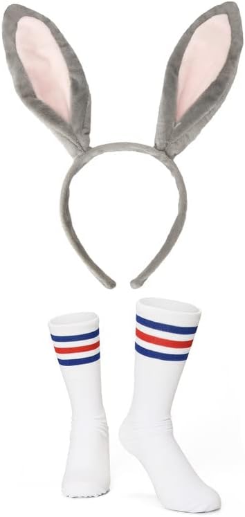 Diadema con orejas de conejo, accesorios para disfraz de cosplay, decoración de fiesta de Pascua