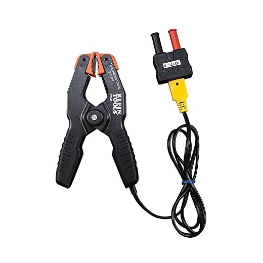 Klein Tools 69140 K-Type Thermometer, Pipe Temperature Clamp for HVAC, Measures -4 to +212 Degrees Fahrenheit