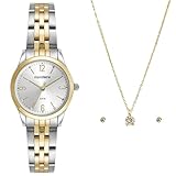 Relógio Mondaine Feminino Analógico 32720LPMKBE3 Bicolor C/semi-joia Colar e brincos
