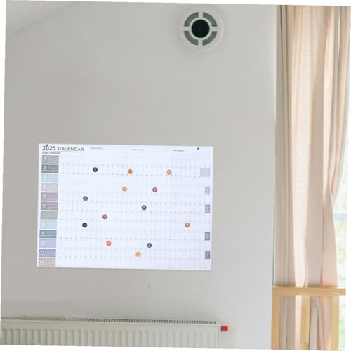 SAFIGLE 2 Zestawy Ściennych Kalendarzy z Minimalistycznym Designem Papierowy Planner Miesięczny Pełnoroczny Organizer z Eleganckim Układem dla Biura i Domu