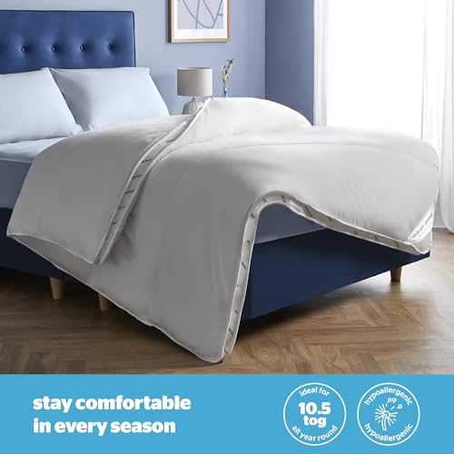 Edredón individual antiácaros Silentnight Airmax transpirable 10,5 TOG lavable 5