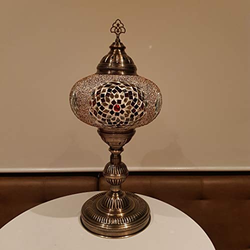 Renas Orientalische Mosaiklampe XL ( 55 cm ) / Türkische Nachttischlampe aus Mosaik / Orientalische Nachttischlampe XL… – Bild 8