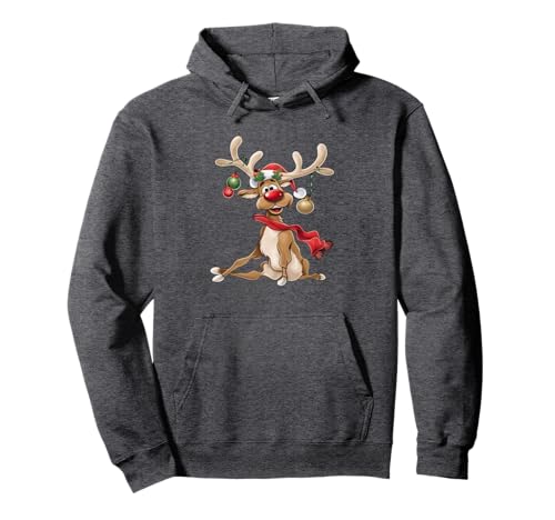 Weihnachten T-Shirt Damen Geschenke für Ihn Lustiges Rentier Pullover...