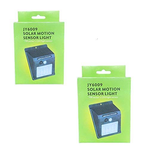 Kit Luminária Solar 30 Led Sensor Presença 2 Unidades