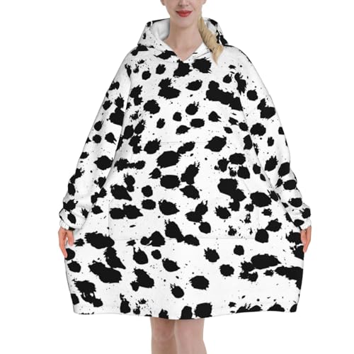 Sweat couverture dalmatien pull plaid en flanelle contre les courants d'air