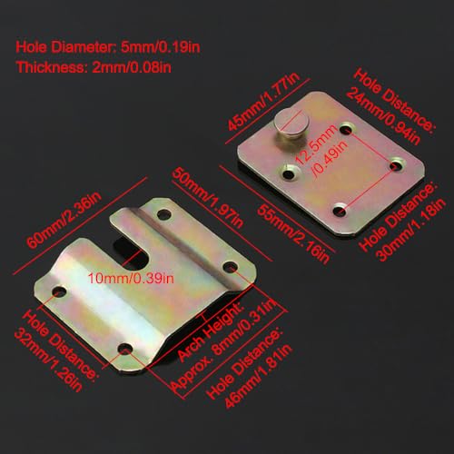 Image of TopHomer 2 Packs Wall Hanging Bracket, Metal Hanging Frame Mount Clip Hanger Flush Painting Bracket for Picture Display Art Gallery Wall Mount Hardware