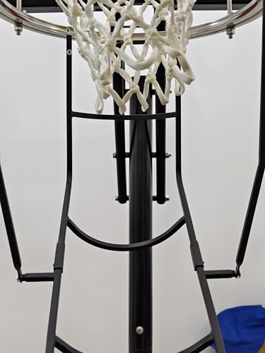 Upgraded Basketball Shot Trainer Rebounder, Heavy Duty Basketball Return Attachment with 360° Rotating Chute, Portable Ball Returns Training Aid Fits Standard 18