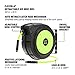 Flexzilla Retractable Enclosed Plastic Air Hose Reel, 3/8 in. x 50 ft., Heavy Duty, Lightweight, Hybrid, ZillaGreen - L8250FZ