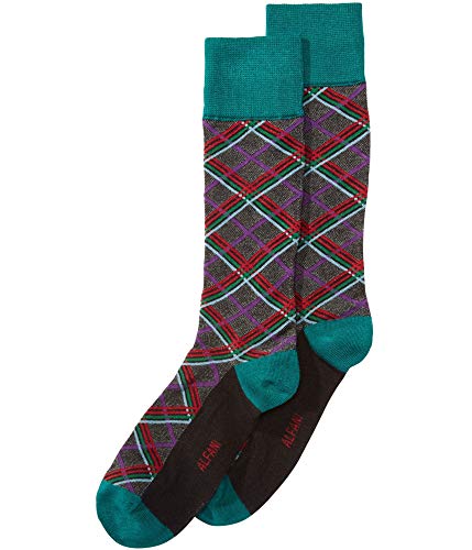 Alfani Mens Tech Midweight Socks, Green, 10-13