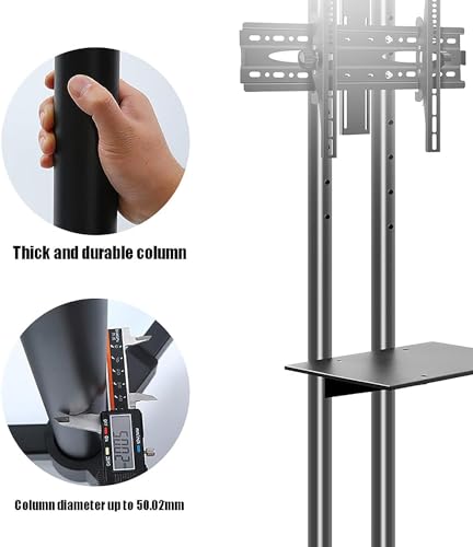 Soporte móvil giratorio para TV de pie miniatura 2
