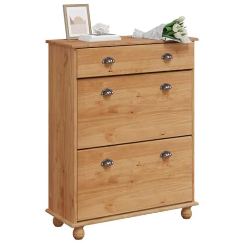 Armoire à chaussures peu encombrante avec tiroir ASKIM commode de rangement stable - 4