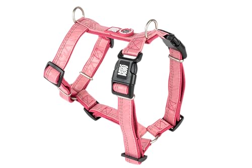 Max & Molly Hundegeschirr Matrix 2.0 Rose/S in H-Form, für Hunde mit Gotcha! Smart ID, Geschirr Hund, Neopren Gepolstert & Reflektierende Nähte - Komfort für deinen treuen Begleiter