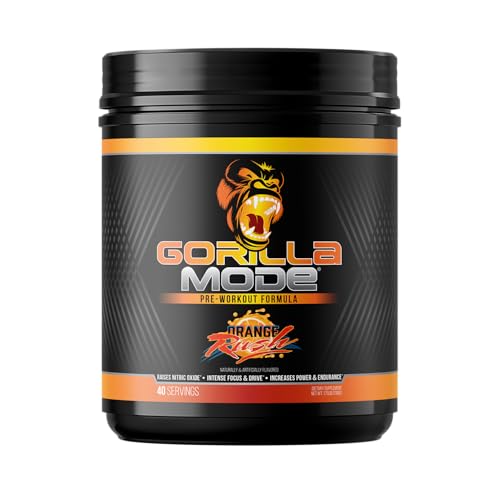 Gorilla Mode Pre Workout - Massive Pumps Laser Focus Energy Power - L-Citrulline, Creatine,...
