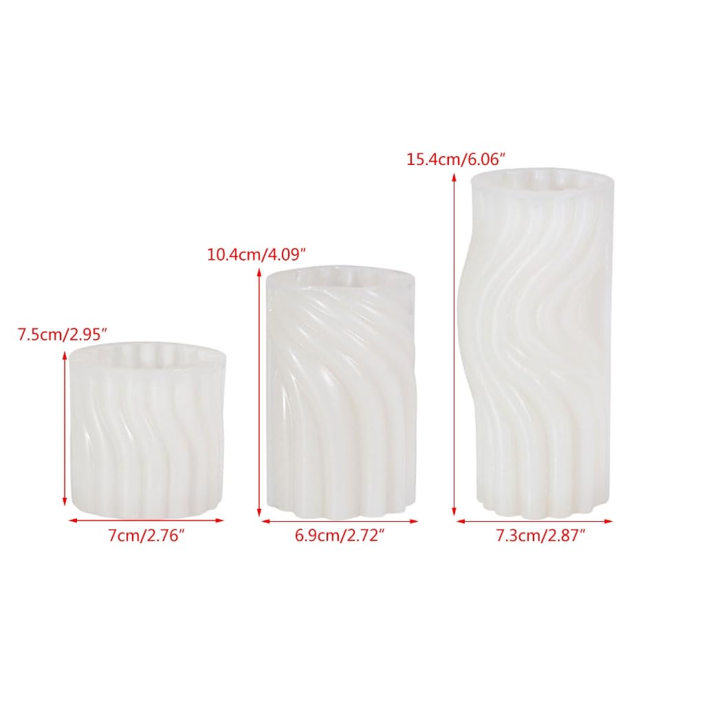 3D cylindryczna świeca silikonowa forma do mydła DIY geometryczne zapachowe formy do świec