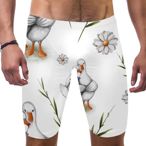 Traje de baño de pierna cuadrada para hombres y niños: entrenamiento y competición