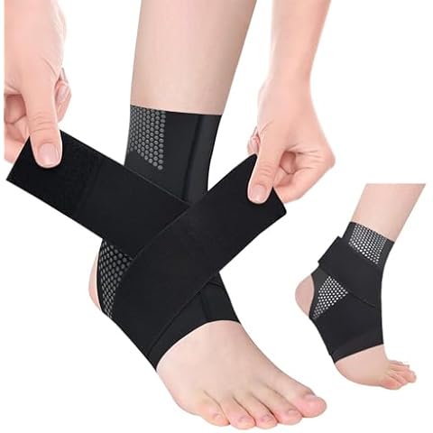 Seektop Ankle Brace for Plantar Fasciitis Relief with Strong Compression Strap and Stabilizers for Achilles Tendonitis Sprained Ankle, Ankle Support for Volleyball, Running, Basketball Cover