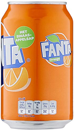 European Fanta Orange Soda Case Of Cans 24 X 330 Ml #TOP3