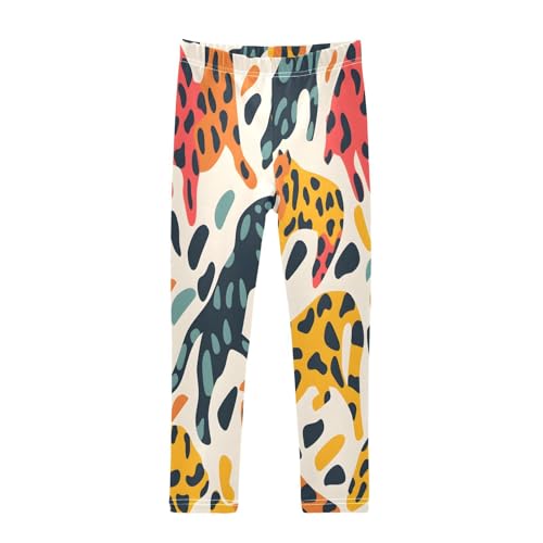 Toddler Girls Leggings Printed Yoga Pants Leggings Leopard Print Wild Animal for Kids
