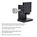 Manual Z Trimming Platform, Gear - Driven Adjustable Lifting Stage, 40x40mm Aluminum Alloy with Dovetail Guide for Microscopes and Optical Instruments