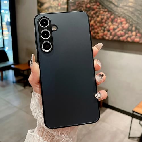 Coque Galaxy A72 5G antichoc verre givré noir et étui protection mince