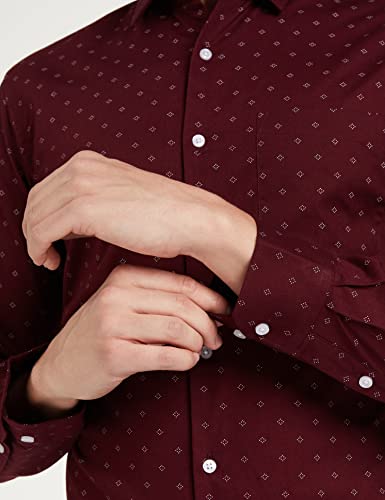 Image of Diverse Men's Cotton Printed Full Sleeve Regular Formal Shirt