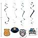 12 Pieces Police Party Hanging Swirls - Police Party Decorations - Birthday Party Police - Police Graduation Party Supplies - Police Theme Party - Kids Police Decor - Police Baby Shower Decorations