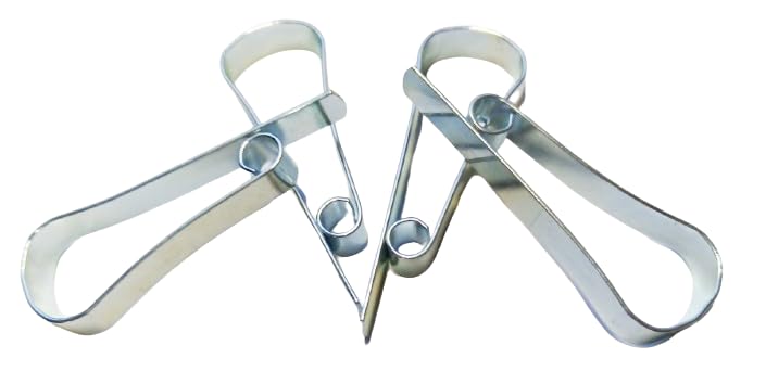 haus & garten Lot de 4 pinces à pantalon en métal