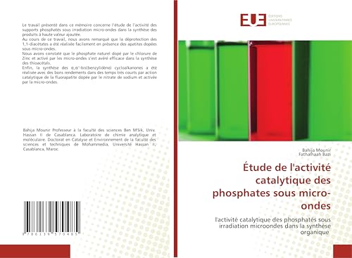 Étude de l'activité catalytique des phosphates sous micro-ondes: l'activité catalytique des phosphatés sous irradiation microondes dans la synthèse organique
