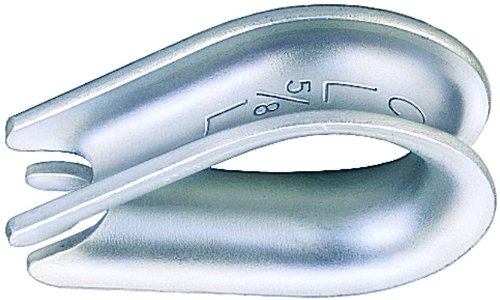 Crosby 1037372 5/8 (16MM) standard wire rope thimbles galvanized