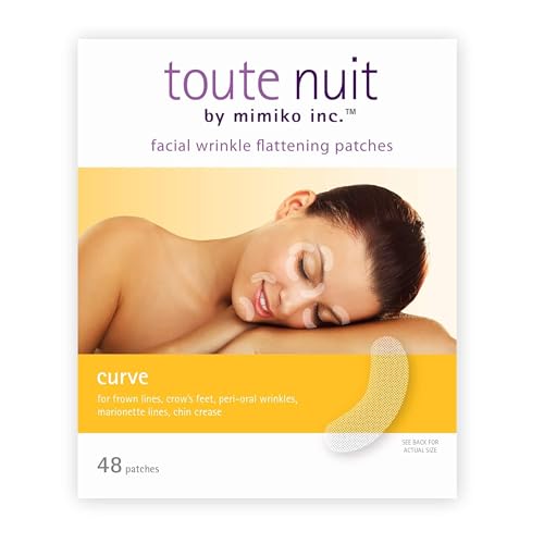 toute nuit wrinkle patches  curve  face tape for forehead eyes amp lips  hypoallergenic anti wrinkle patches  48 count made in usa