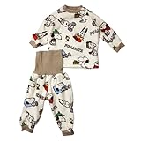 [ピーナッツ] スヌーピー パジャマセット ルームウエア 腹巻付き キッズ ベビー パジャマ フリース