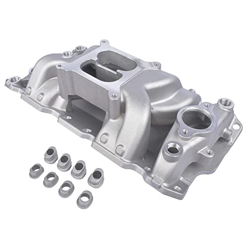 Image of Intake Manifold Replacement for SBC Chevy 350 Small Block 22026 82026 52026 | Aluminum Dual Plane Air Gap