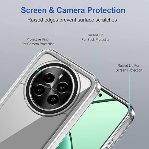 Image of amazon basics Back Case Cover for Realme Narzo 70 5G (Polycarbonate, Thermoplastic Polyurethane Transparent)