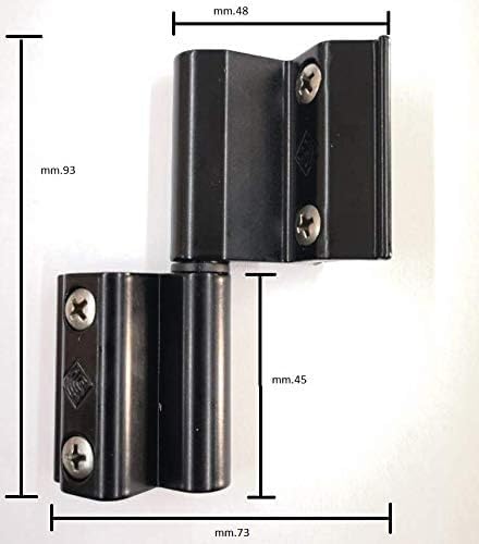 inferramenta CERNIERE PER FINESTRE CERNIERA MASTER TOP MODELLO R40 NERO PER INFISSI IN ALLUMINIO CARDINE PER FINESTRE IN ALLUMINIO