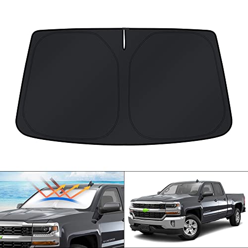 KUST Windshield Sun Shade for 1999-2006 Chevrolet Chevy Silverado/GMC Sierra 1500 2500 3500 2500HD...