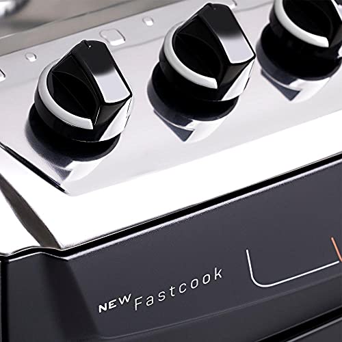 Fogão 4 bocas Preto Atlas New Fastcook com Acendimento Automático