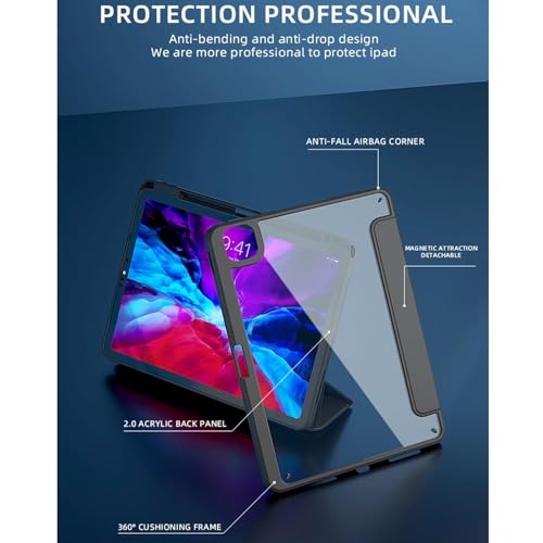 Coque iPad Mini 6 2021 magnétique amovible et support vertical pour tablette 8.3 pouces