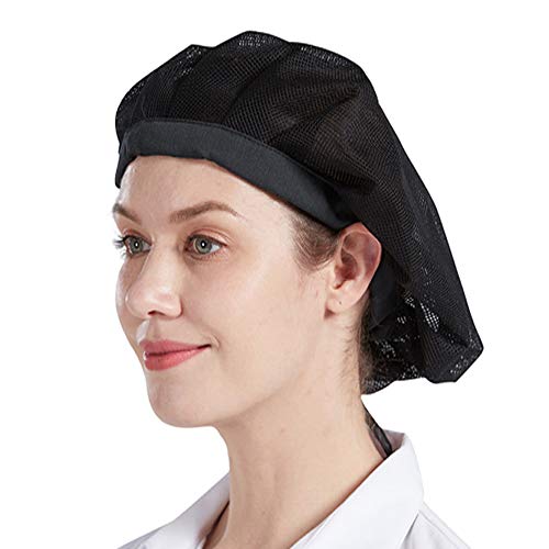 Nanxson 3pcs Chef Hat Kitchen Cooking Chef Cap Food Service Hair Nets CF9033 (mesh, one Size)