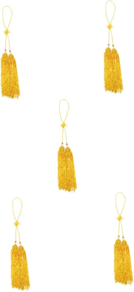 KOMBIUDA 5pcs Secure Hanging Tassel Chinese Ornament Tassel Decor for Tai Chi