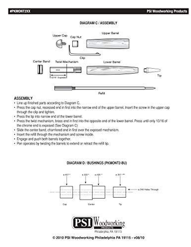 Gold Designer Twist Pen Kit