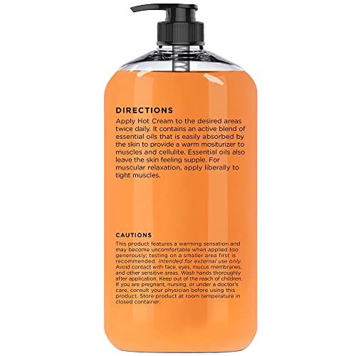 Majestic Pure Cellulite Cream, Hot Cream 87% Organic, Tight Muscles & Joint And Muscle, Natural Cellulite Treatment - Soothes, Relaxes, And Tightens Skin - 9 Oz #TOP2