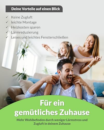 RELAWI® Premium Fensterdichtung für Fenster aus Kunststoff oder als Türdichtung für Terassentüren Schalldämmend und als Kälte Dichtung |aus langlebigen TPE (S-1125, 10m)