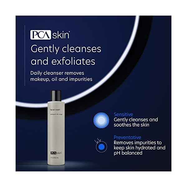 PCA SKIN Gentle Foaming Face Wash, Hydrating Facial Cleanser, Removes Makeup and Hydrates and Purifies Skin, Good for Sensitive, Combination, Normal, and Acne-Prone Skin, Gentle Face Wash, 7 oz Bottle