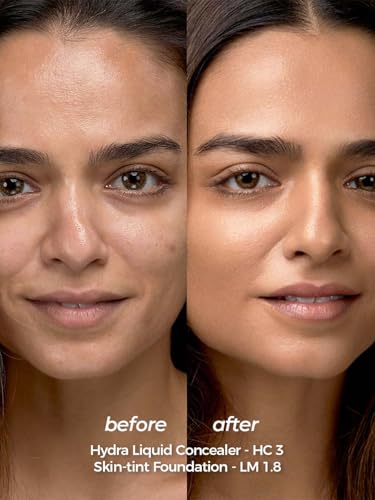Image of RUBY'S ORGANICS Liquid-Cream Concealer For Under-Eye Dark Circles & Pigmentation, Full Coverage, Cream With Bakuchiol, Easily Blendable, Highly Pigmented, Natural, All Indian Skin Types - HC2, 6.5Ml
