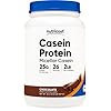 Nutricost Casein Protein Powder 2lb Chocolate - Micellar Casein, Gluten Free, Non-GMO