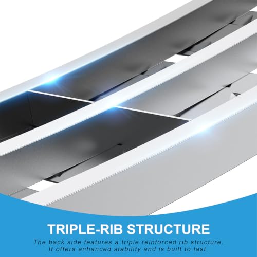 Rampas de carga plegables de aluminio de 7,5 pies, paquete de 2 unidades, para ATV y cuatrimotos, rampas resistentes de 1500 lb para camionetas y remolques, con superficie antideslizante miniatura 7