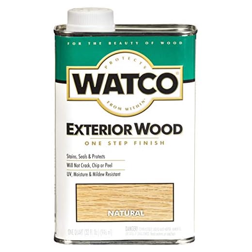 RUST-OLEUM WATCO 67741 Exterior Wood Finish, 1 Quart