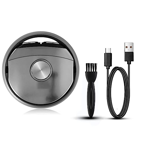 Afeitadora eléctrica portátil de viaje electrónica para hombre, recargable por USB, inalámbrica, afeitadora facial y barba eléctrica