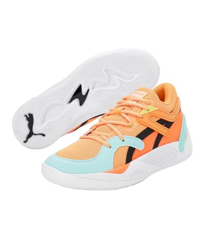 Image of Puma Unisex-Adult TRC Blaze Court Clementine-Ultra Orange Basketball Shoe - 9UK (37658223)